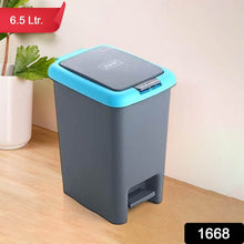 Apex Plastic Push N Pedal Dust Bin | Hands-Free Operation, Compact Design 6.5 Liters (1 Pc / Mix Color) - dailyneed.life