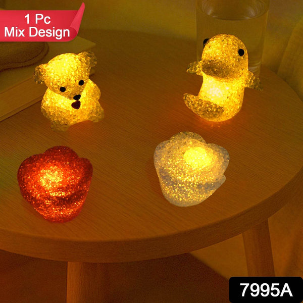 Unique Crystal Night Light: Multi-Shape LED Lamp (Mood Lighting) - dailyneed.life