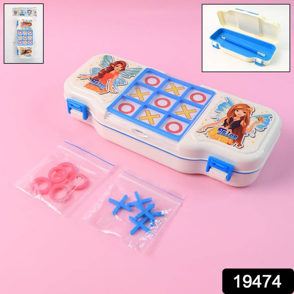 Kids Pencil Box with Built-in Tic Tac Toe Game - dailyneed.life