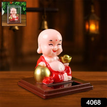 Solar Power Moving Head Buddha Statue Car Ornament (1 Pc / Mix Color) - dailyneed.life