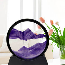 3D Moving Sand Art – Liquid Motion Deep Sea Sandscape with Round Glass Frame (1 Pc) - dailyneed.life