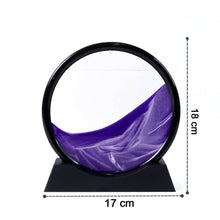3D Moving Sand Art – Liquid Motion Deep Sea Sandscape with Round Glass Frame (1 Pc) - dailyneed.life