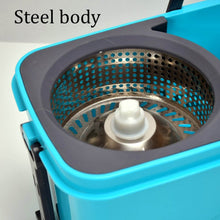 Quick Spin Mop – Plastic Floor Cleaner with Big Bucket & Easy Wheels - dailyneed.life