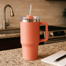 Peach Extra Large Insulated Travel Mug (1200ML - 1 Pc) - dailyneed.life
