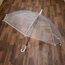 Premium Transparent Dome Umbrella with Curved Handle (1 Pc) - dailyneed.life