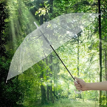 Premium Transparent Dome Umbrella with Curved Handle (1 Pc) - dailyneed.life