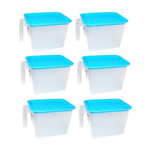 Air Tight Unbreakable Big Size 1100 ml Square Shape Kitchen Storage Container (Set of 6) - dailyneed.life
