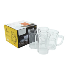 Unbreakable Drinking Plastic Type Glass Set, Beer Mug, Set of 4 PCs, Transparent - dailyneed.life