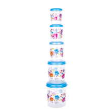 Plastic Transparent Container Air Tight Dabba Set (3000ml, 2000ml, 1000ml, 750ml, 500ml) - dailyneed.life
