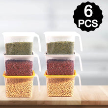 Air Tight Unbreakable Big Size 1100 ml Square Shape Kitchen Storage Container (Set of 6) - dailyneed.life