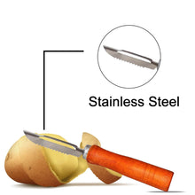 Wooden Handle and Stainless Steel Vegetable Peeler - dailyneed.life