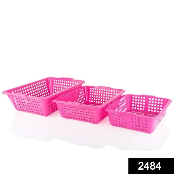 Plastic Multiple Size Cane Fruit Baskets (3 Size Large, Medium, Small) - dailyneed.life