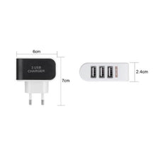 Triple USB 3 Port Wall AC Adapter Charger for Mobile Phone (1Pc Only) - dailyneed.life