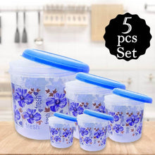 Plastic Transparent Container Air Tight Dabba Set (3000ml, 2000ml, 1000ml, 750ml, 500ml) - dailyneed.life