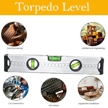 28 cm Aluminum Alloy Magnetic Torpedo Level Metric Rulers - dailyneed.life