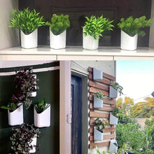 Plastic Vertical Hanging Planter Pot, Multicolour, - dailyneed.life