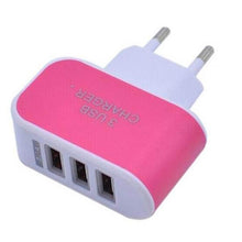 Triple USB 3 Port Wall AC Adapter Charger for Mobile Phone (1Pc Only) - dailyneed.life