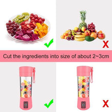 Multi-Purpose Portable USB Electric Juicer 6-Blades, Protein Shaker, Blender Mixer Cup (380 ML) - dailyneed.life