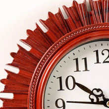 Wooden Look Round Wall Clock - Battery Operated, Easy-to-Read, Plastic Design for Home/Office - dailyneed.life