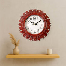 Wooden Look Round Wall Clock - Battery Operated, Easy-to-Read, Plastic Design for Home/Office - dailyneed.life