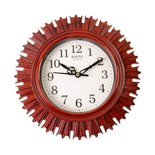 Wooden Look Round Wall Clock - Battery Operated, Easy-to-Read, Plastic Design for Home/Office - dailyneed.life