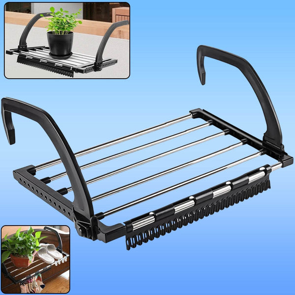 Steel Small Hanging Rack Cloth Drying Rack for Home, Balcony, and Window - dailyneed.life