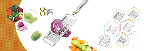 6 in 1 Stainless Steel Kitchen Chips Chopper Cutter Slicer and Grater with Handle - dailyneed.life