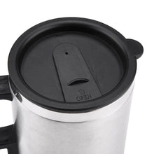 12V Car Charging Electric Kettle Mug (Silver) - dailyneed.life