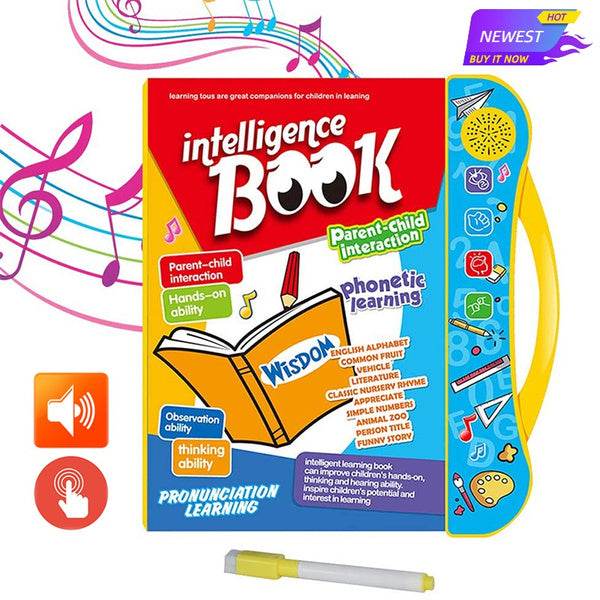 Musical Learning Study Book with Numbers, Letters - dailyneed.life