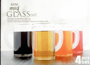 Unbreakable Drinking Plastic Type Glass Set, Beer Mug, Set of 4 PCs, Transparent - dailyneed.life