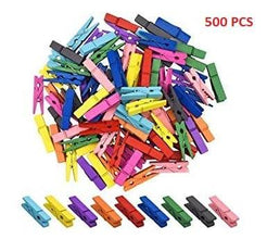 Multipurpose Wooden Clips / Cloth Pegs (Large, 500 Pcs) - dailyneed.life