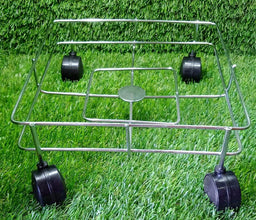 Ss Square Oil Stand For Carrying Oil Bottles And Jars Easily Without Any Problem. - dailyneed.life