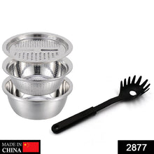 3in1 Kitchen multipurpose julienne grater salad maker with pasta server spoon - dailyneed.life