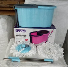 Quick Spin Mop Plastic spin, Bucket Floor Cleaning, Easy Wheels & Big Bucket, Floor Cleaning Mop with Bucket - dailyneed.life