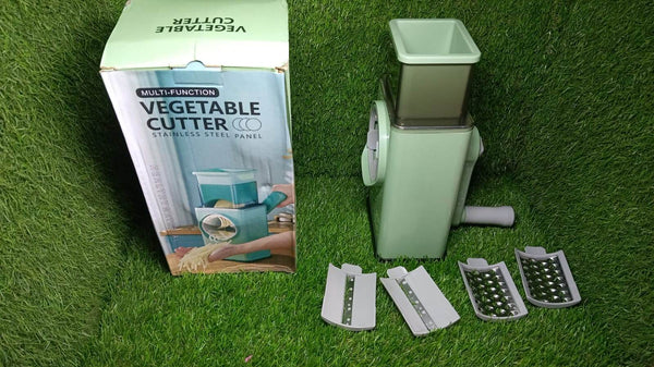 Vegetable Shredder Round Mandolin Slicer, Grater, Shredder Salad Maker - Large Feed Port - Suction Base - Cutter for Vegetable, Fruit, Cookie. - dailyneed.life