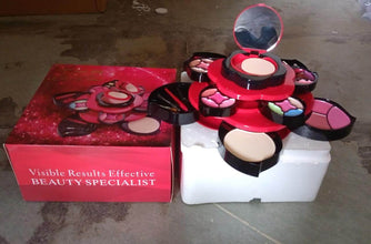 All in One Makeup Kit for Teens Flower Palette for Girls 3 Tier Cosplay - dailyneed.life
