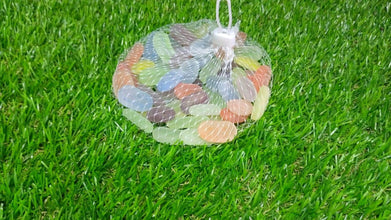 Glass Gem Stone, Flat Round Marbles Pebbles for Vase Fillers, Attractive pebbles for Aquarium Fish Tank. - dailyneed.life