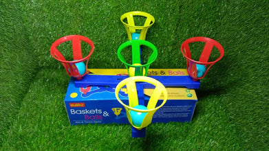 Baskets and balls fun toy for kids with 5 basket and 5 balls. - dailyneed.life