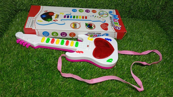 Battery Operated Musical Instruments Mini Guitar Toys and Light for 3+Years Old Kids. - dailyneed.life