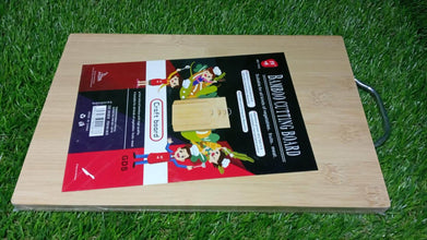 Thick Wooden Bamboo Kitchen Chopping Cutting Slicing Board with Holder for Fruits Vegetables Meat - dailyneed.life