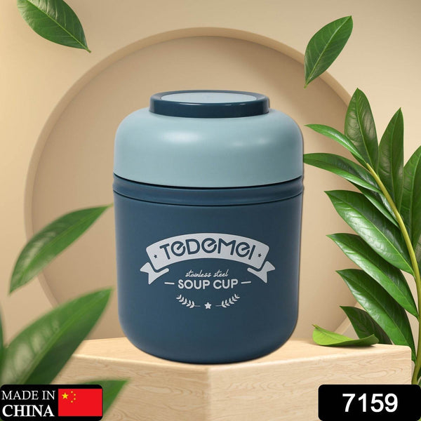 Steel Soup Cup Vacuum Airtight Soup Cup For Home , Office Use ( 550ml ) - dailyneed.life