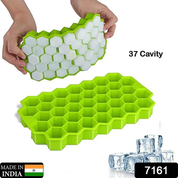 Flexible Silicone Ice Cube Tray, 37 Small Cubes , Fridge Use - dailyneed.life