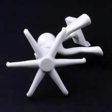 360° Rotating 6-Claw Hook – Kitchen & Bathroom Organizer (1 Pc | White) - dailyneed.life