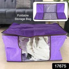 Clothing storage bag with zipper, non-woven storage bag for storing the clothes and sarees. - dailyneed.life