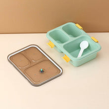 Plastic Lunch Box for Kids, Lunch Box for Kids 3 Compartment Insulated Lunch Box Tiffin Box for Boys, Girls, School & Office Men (3 Compartment Lunch Box) - dailyneed.life