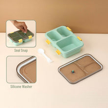 Plastic Lunch Box for Kids, Lunch Box for Kids 3 Compartment Insulated Lunch Box Tiffin Box for Boys, Girls, School & Office Men (3 Compartment Lunch Box) - dailyneed.life