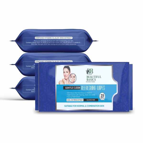 Refreshing Wet Wipes for Face | Facial Cleansing | Refreshing & Skin Hydration| Soothing for skin | pH Balance & Alcohol Free | Nourishing with Fruit extract | 25 Wipes - dailyneed.life