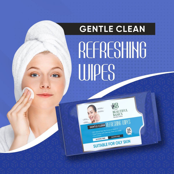 Refreshing Wet Wipes for Face | Facial Cleansing | Refreshing & Skin Hydration| Soothing for skin | pH Balance & Alcohol Free | Nourishing with Fruit extract | 25 Wipes - dailyneed.life