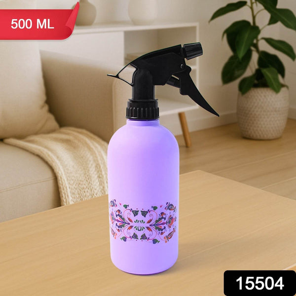Floral Printed Plastic Spray Bottle (500 ML) - dailyneed.life