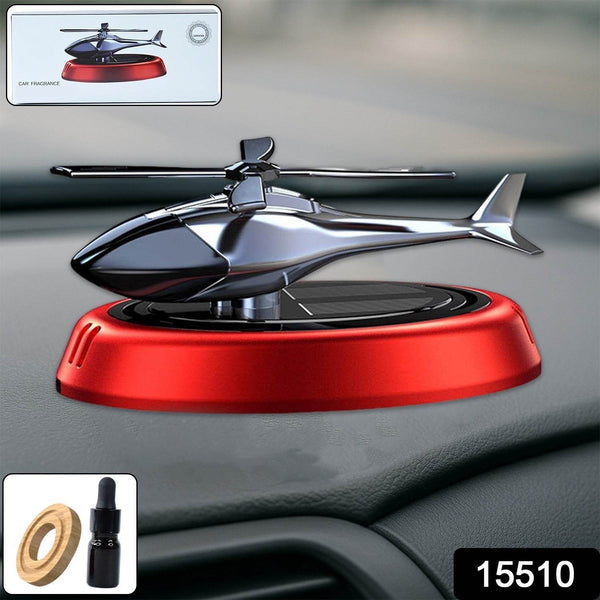 Solar-Powered Rotating Helicopter Car Air Freshener - dailyneed.life
